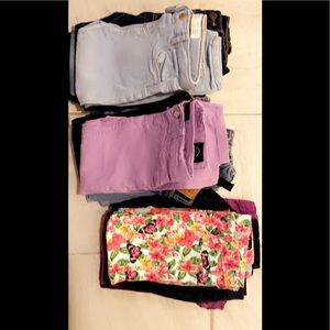 17 pairs of toddler girl jeans